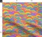 70S 60S Sunrise Pink Green Retro Purple Orange Clouds Turquoise Colourful Sun Rainbow Weather Rays Custom Printed Fabric by Spoonflower Various Fabrics by the Yard or Fat Quarter